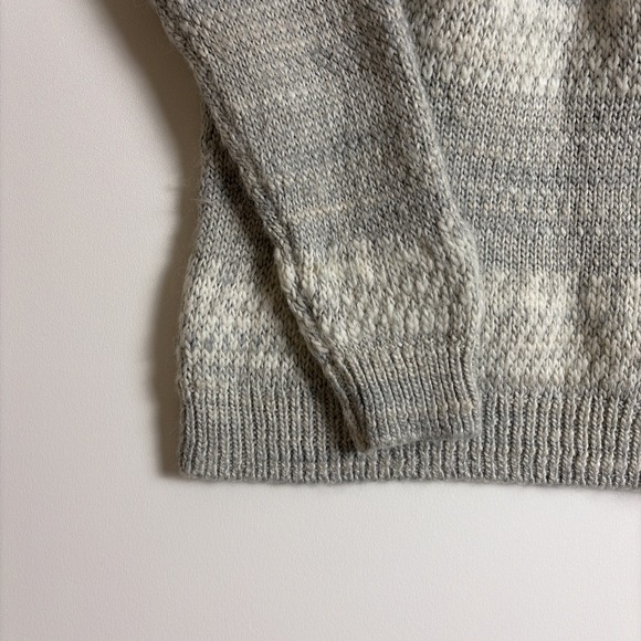 Lucky Brand Women's Gray Sweater Size Large Boho Classic Outdoor Ski Cottagecore - Picture 4 of 14